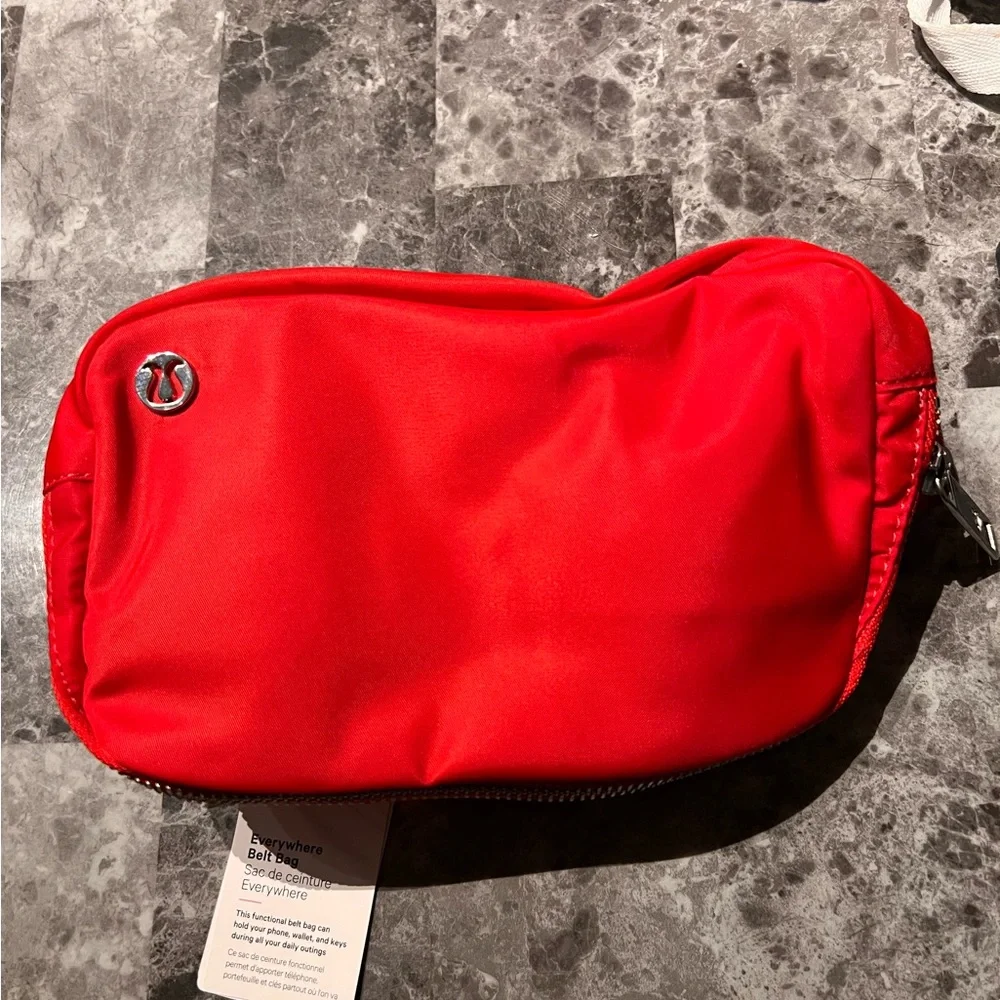 lululemon athletica Red Crossbody Belt Bag
